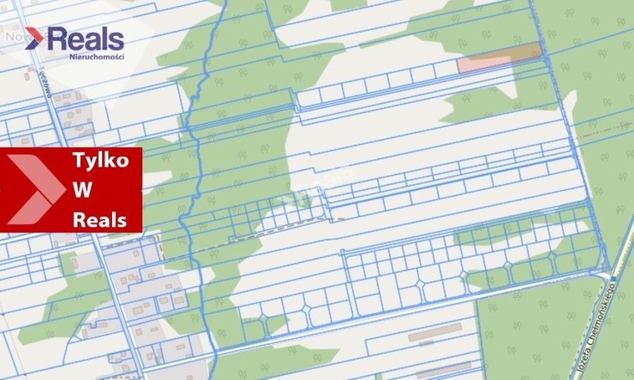 NOWE BUDY, Tęczowa, Działka budowlana-leśna Nowe Budy 1754.796 netto